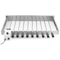 BBQ-Toro Edelstahl Grillaufsatz 10 Spieße 58 x 26-40 cm,
