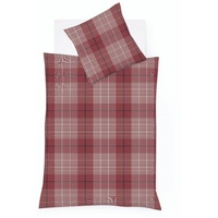 FLEURESSE Bettwäsche Fleuresse Lech Edelflanell Bettwäsche 200x220 Karo rot