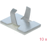 DeLock Kabelklemme selbstklebend Aluminium 10 Stück