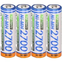 Panasonic 4x Panasonic AA Mignon Akku BK-3HGAE/BF1 Ni-MH 1,2V