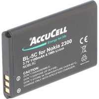 AccuCell Akku passend für Nokia N71, BL-5C, 1100mAh