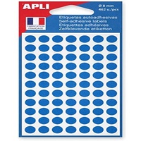 APLI agipa 111832 Markierungspunkte, Durchmesser: 8 mm, rund, blau
