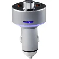 Renkforce RF-CAR-100 FM Transmitter Bluetooth® inkl. Freisprechfunktion, mit Kartenslot,