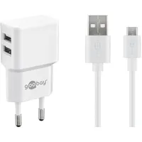 Goobay Dual Micro USB charger set 2,4 A