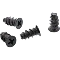 InLine Lüfterschrauben, 5,0x10,0mm, schwarz 50er Pack