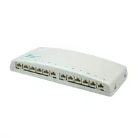 Telegärtner Mini-Verteiler Cat6A MPD12-HS RAL7035 100006998