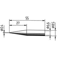 Ersa 842 UD Lötspitze Bleistiftform, verlängert Spitzen-Größe 0.4mm Inhalt