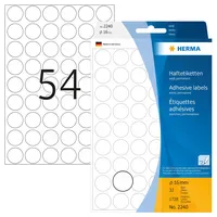 Herma Klebepunkte 2240 Weiß Ø 16 mm 1728 St.