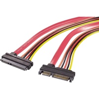 Renkforce Festplatten, Strom Verlängerungskabel [1x SATA-Kombi-Stecker 7+15pol. - 1x