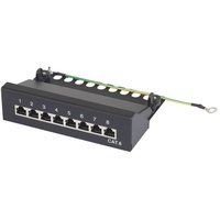 Renkforce 8 Port Netzwerk-Patchbox CAT 6 1 HE Bestückt