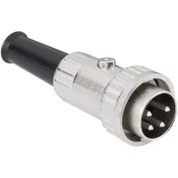 BKL Electronic 0202007 DIN-Rundsteckverbinder Stecker, gerade Polzahl 8 Silber