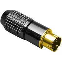 BKL Electronic 0204020 Miniatur-DIN-Rundsteckverbinder Stecker, gerade Polzahl 6 Schwarz