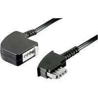 BASETECH Fax Verlängerungskabel [1x TAE-N-Stecker - 1x TAE-N-Kupplung] 10.00m