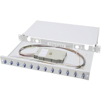 Digitus LWL Spleißbox, bestückt, LC OS2 Server Zubehör, Grau