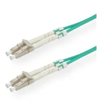 Roline LWL-Kabel 50/125μm OM3, LC/LC, Low-Loss-Stecker, türkis, 10 m