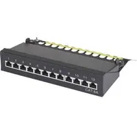Renkforce 12 Port Netzwerk-Patchbox CAT 6a 1 HE Bestückt