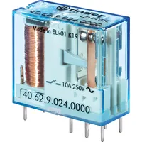 Finder 40.62.9.024.4000 Printrelais 24 V/DC 10A 2 Wechsler