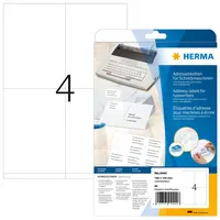 Herma Adressetiketten 4444 Weiß 105 x 144 mm 20