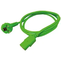 Roline Netzkabel, gerade IEC-Buchse, grün, 1,8 m