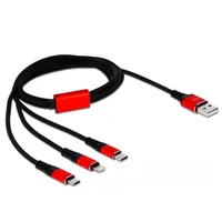 DeLock USB Ladekabel 3 in 1 Typ-A zu LightningTM