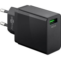 Goobay USB Schnellladegerät QC3.0 18W, schwarz