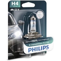 Philips X-tremeVision H4 Scheinwerferlampe +150%, Einzelblister, 553330, Single blister