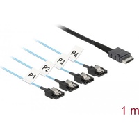 DeLock Kabel OCuLink SFF-8611 > 4 x SATA 7