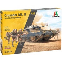 Italeri Crusader Mk.II mit Infanterie Figuren (5),