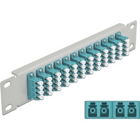 DeLock 10? LWL Patchpanel 12 Port LC Quad aqua