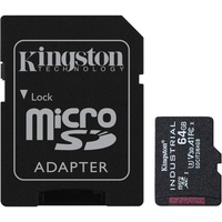 Kingston Industrial Temperature Gen2 R100 microSDXC 64GB Kit, UHS-I