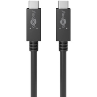 Goobay USB 3.2 Typ-C MM kompatibles Schnellladekabel, 100 W,