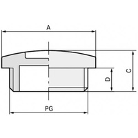 Lapp 52024855 SKINDICHT BLK-GL PG36 LGY 7035