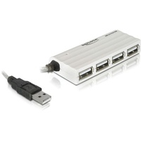 DeLock USB 2.0 HUB 480 Mbit/s Weiß