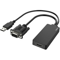 Hama USB Full HD Hdmi-vga-adapter - Black