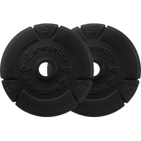 Energetics Hantelscheiben 0,5kg - 5kg Schwarz, 2X5,0