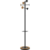 Unilux Kleiderständer BORA BAMBOO schwarz Metall 6 Haken 38,0