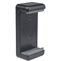 Kaiser Smartphone-Halter schwarz, mit 2 Stativgewinden 1/4