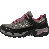 Dockers by Gerli Damen Sneaker, Frauen Halbschuhe,wasserabweisend,Sportschuhe,Freizeitschuhe,Turnschuhe,Laufschuhe,grau/pink,39 EU -