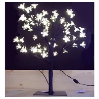 Nipach Lichterbaum mit beleuchteten Blüten 64 LED warm-weiß Lichterzweig