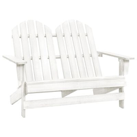 VidaXL Adirondack-Gartenbank 119,5 x 85,5 x 89,5 cm weiß