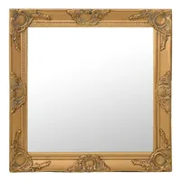 VidaXL Wandspiegel im Barock-Stil 60 x 60 cm Golden