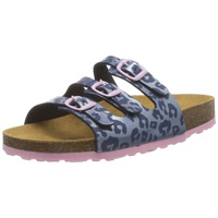 LICO Mädchen Bioline Kids Pantoletten, Blau/ Rosa, 37 EU