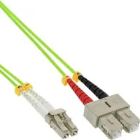 InLine LWL Duplex Kabel, LC/SC, 50/125μm, OM5, 0,5m