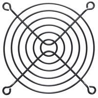 InLine Lüftergitter Metall, schwarz, 92x92mm