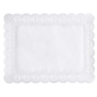 Papstar Spitzenpapiere eckig 34 cm x 26 cm weiss