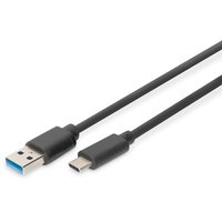 Digitus USB 3.0 Anschlusskabel 1,0m Typ-C zu A Super