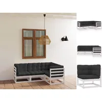 VidaXL Modell 16 Loungeset Kiefer weiß