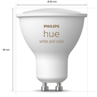 Philips Hue White and Color Ambiance GU10 4.3W, 3er-Pack