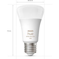 Philips Hue White and Color Ambiance E27 6.5W, 4er-Pack