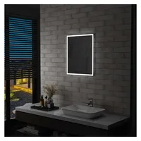 VidaXL Badezimmer-Wandspiegel mit LEDs 50x60 cm